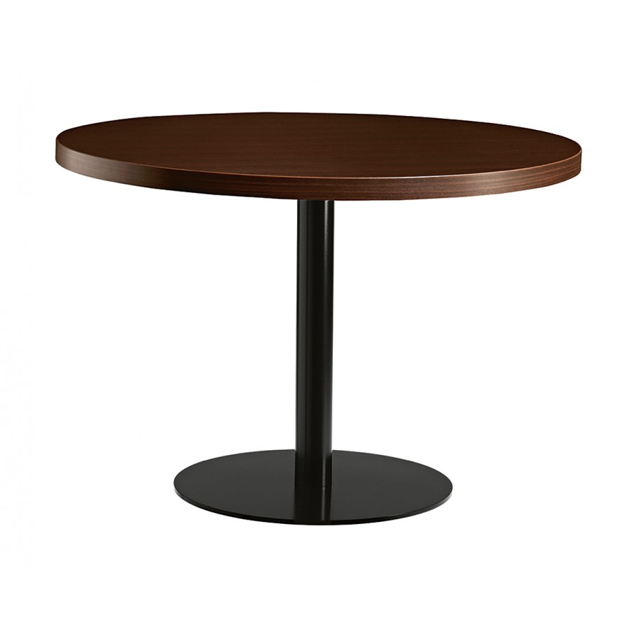 Masa rotunda medie din lemn si otel Metalmobil MT 493